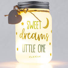 Night Lights Mobiles: STELLAR Sparkle Jar - Sweet Dreams Little One