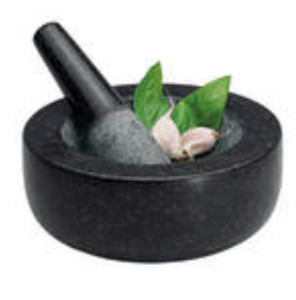 Kitchen Gadgets: AVANTI Mortar & Pestle Low Profile Black