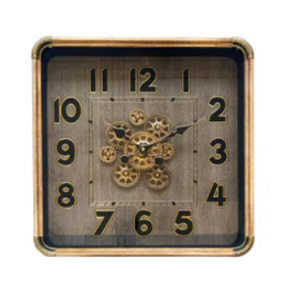 Clocks: SQUARE GEAR CLOCK