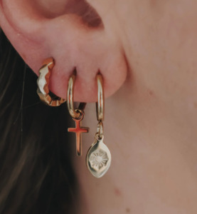 Jewellery Boxes: Cross Hoops - KATY B