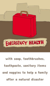 Products: Emergency Health Kit (e-card) - Gifted - The Joy of Giving - Charity Gift Donations - Gifts That Make a Real Difference