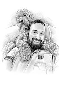 Products: Custom Pet & Me Portrait