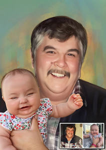 Products: Custom Photo Merge Portrait