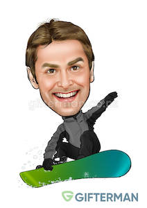 Snowboard Caricature