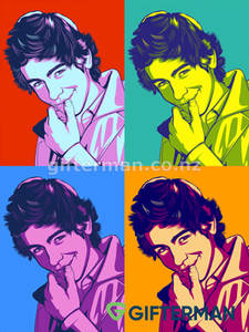 Gentleman Style Pop Art Portrait