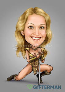 Future Girl Conan Caricature