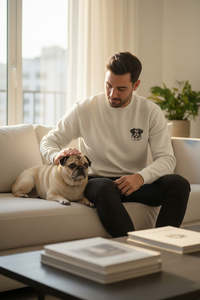 Dog Face Logo: Pug  Face Logo