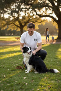Border Collie Face Logo