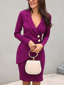 Mother 1: DDB0020 - Button Suit Dress