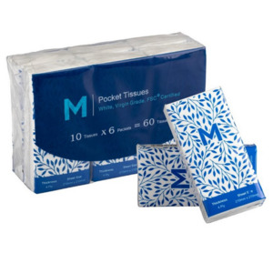 Paper: Matthews Tissue Pocket Packs 1/12 Fold 4ply 10s (288/CTN)