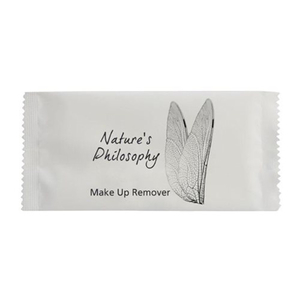 Amenities: Nature's Philosophy Makeup Wipes Sachet (200/CTN)