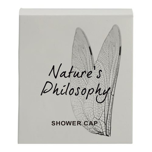 Amenities: Nature's Philosophy Shower Cap Boxed (250/CTN)
