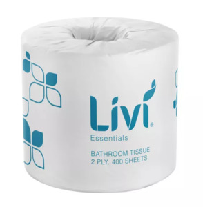 Products: Livi Essentials Toilet Tissue 2ply 400s (48/CTN)