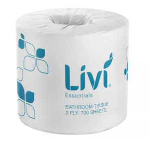 Livi Essentials Toilet Tissue 2ply 700s (48/CTN)