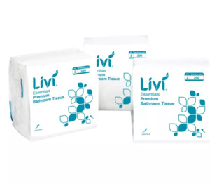 Livi Essentials Interleave Bathroom Tissue 2ply 250s (36/CTN)