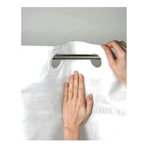 Bathroom: Hookless Shower Curtain - White