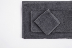 Shuttleless Coloured Range: Bath Towel - Charcoal
