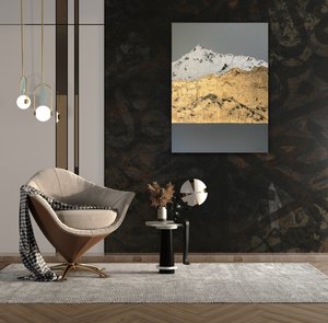 Products: Snow capped Mountain - Available at Wanaka Fine Art Gallery - Giraffe Art Gallery