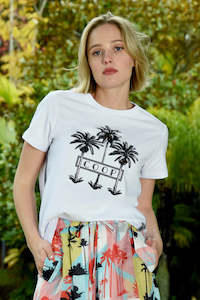 Top: Coconut Grove T-Shirt - White