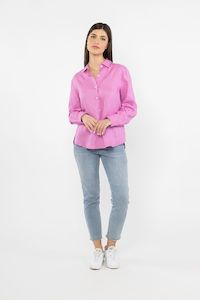 Billie The Label: Ultimate Linen Shirt - Bubblegum