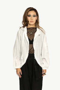 Bone Arrow: Athena Hoodie - Off White