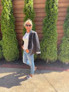 Blazers: Georgie Blazer - Black Gingham