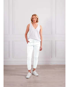 Monaco Jeans: Blake Jogger - White