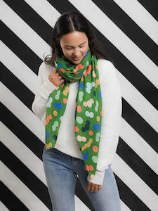 Scarves: Green Splotch Lightweight Wrap