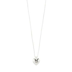 Mothers Day: Sophia Recycled Heart Necklace - Silver Plated