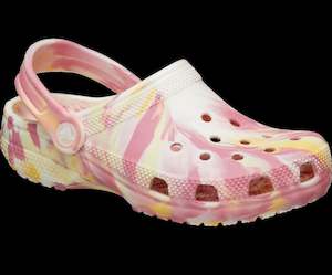 Crocs: Classic Glow Marbled Clog Kids - Daylily/Multi