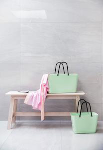 Hinza: Large Hinza Bag -  Light Green