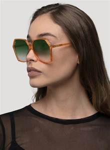 Virgo Sunglasses - Gold/Green.