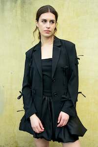 Say It Isn't Bow Blazer - Black
