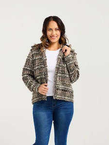Coats: Sandy Jacket - Textured Plaid