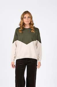 Tanner Sweater - Hunter/Oatmeal