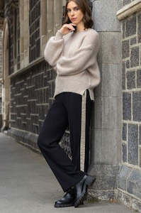 Bowie Pant - Black/Oat