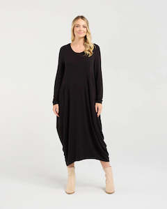 Tabitha Cashmere Blend Dress - Black