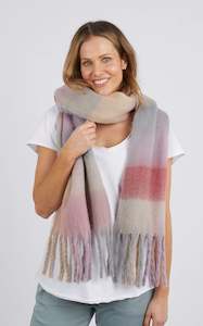 Scarves: Mulberry Scarf - Pink Check