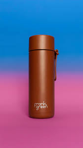 Frank Green: Ceramic Reusable Bottle - Toffee - 20oz 595ml