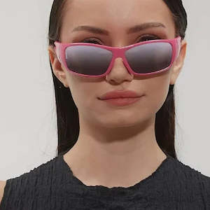 Otra Eyewear: Amari Sunglasses - Pink/Mirror.