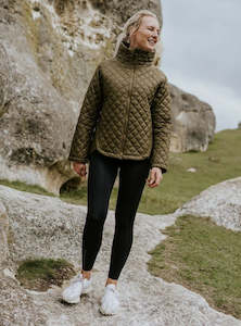 Melissa Quilt Jacket - Loden