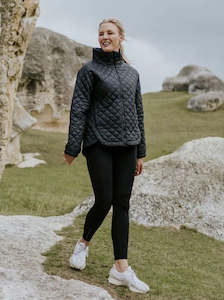 Moke: Melissa Quilt Jacket - Black