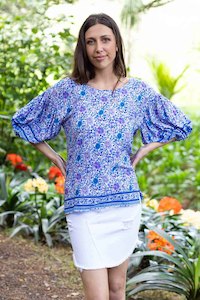 Charlo: Chloe Top - Blue Boho