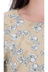 Charlo: Cori Top Beige Floral