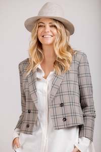 Blazers: Contessa Blazer - Plaid