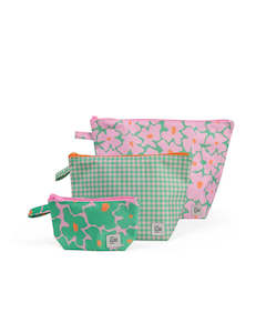 The Somewhere Co: Blossom Handy Pouch Trio
