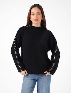 Knitwear: Ruthie Jumper - Black