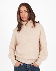Titchie: Cable Knit Jumper - Oat