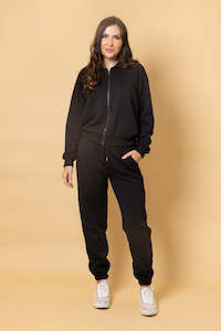 Charlo: Adalee Pant - Embossed Black