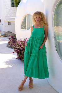 Haiti Tank Maxi Dress - Green
